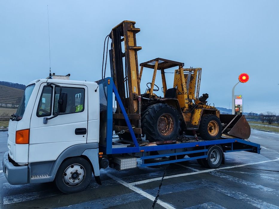 Transport stivuitoare, nacele , utilaje agricole, buldo, bobcat!
