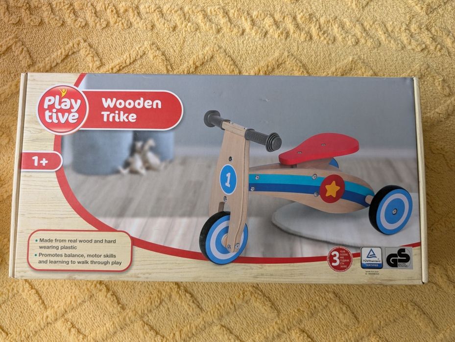 Детско колело играчка - от дърво