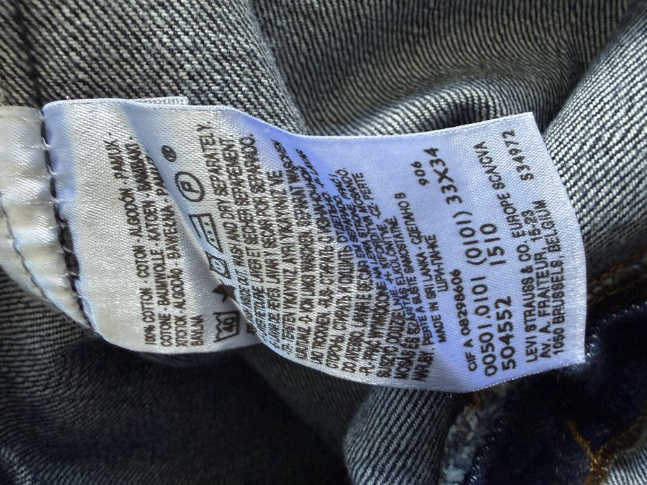 Blugi LEVIS Strauss 501 Indigo Barbati | Marime 33 x 34 (Talie 85 cm)