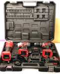 Set scule santier 2x128V – Flex, Cheie Impact, Kymyio, Autofiletanta!