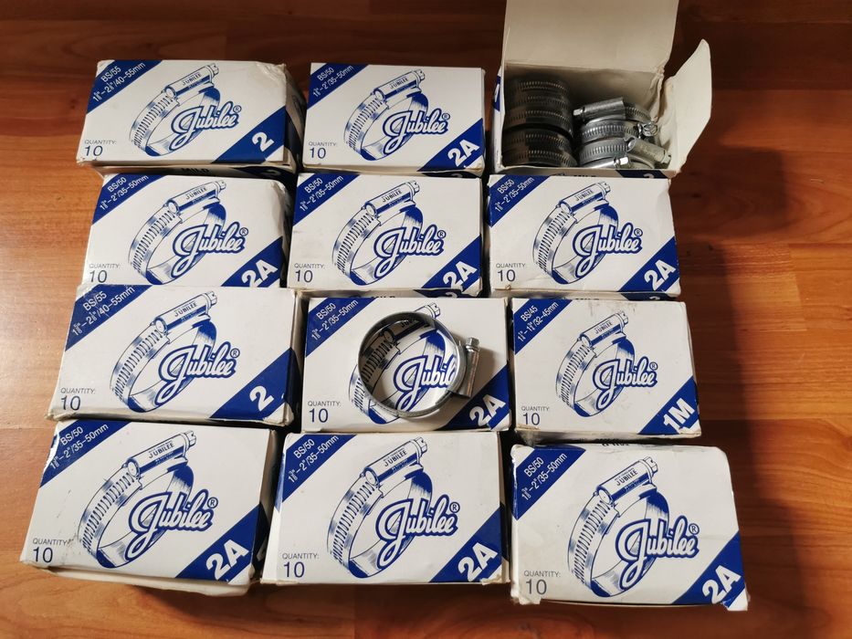 Colier de furtun din oțel moale din zinc autentic Jubilee Lot 120