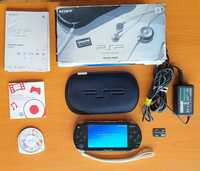 Consola Playstation PSP 1003 modata permanent + 36 jocuri + husa+cutie