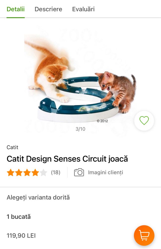 Catit joc circuit joaca pentru pisici