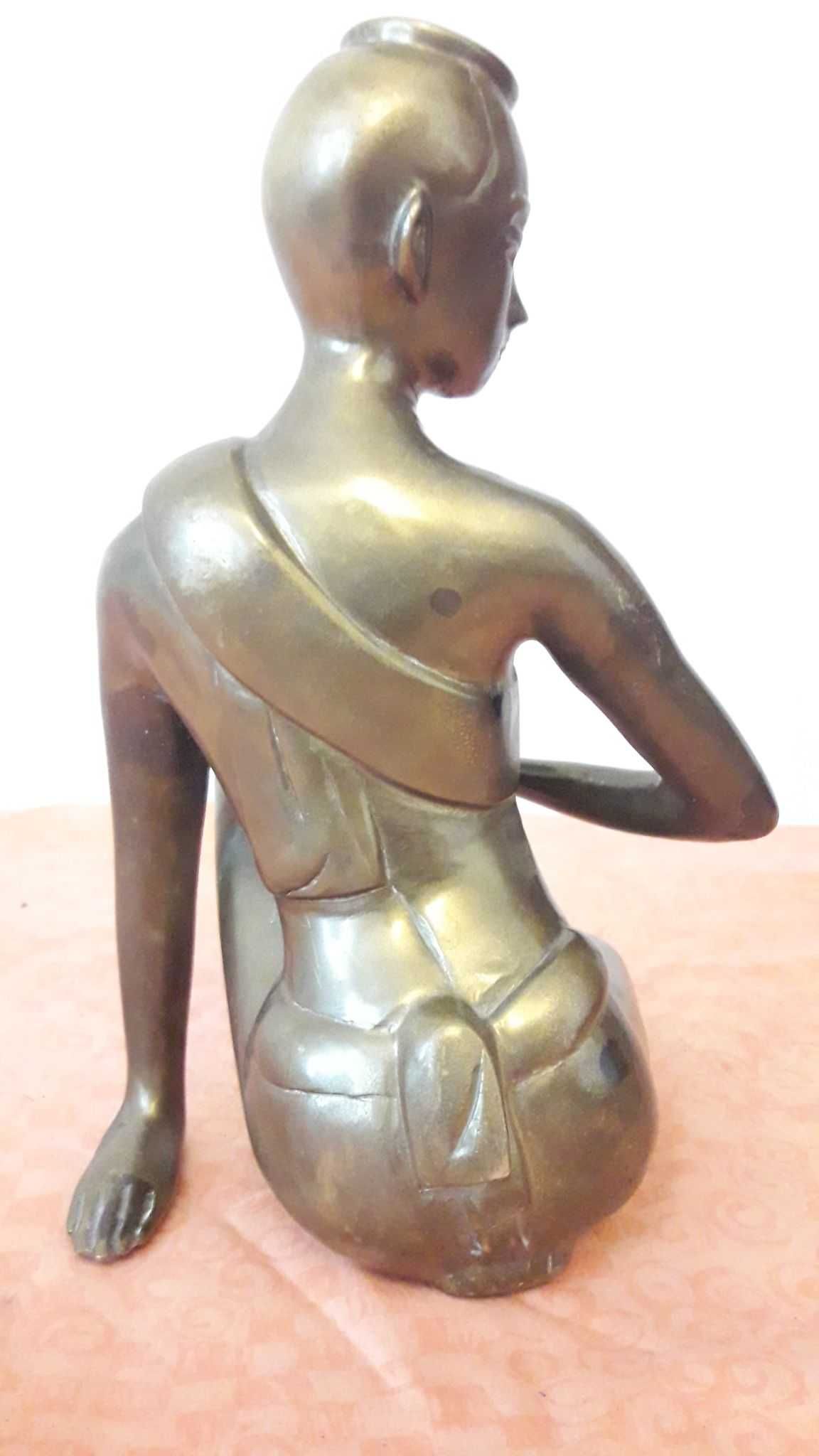 Statuie suport de lumanare din bronz