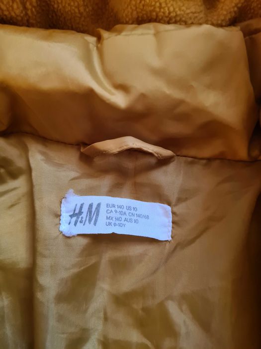 9/10г. H&M Жълто зимно яке -унисекс