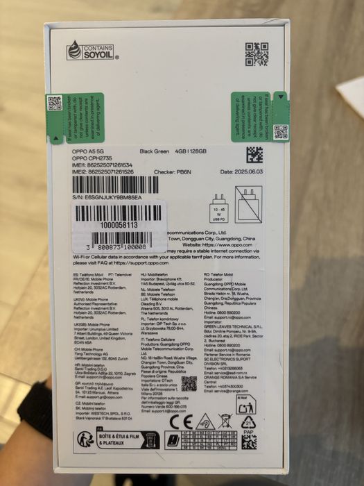 Телефон Oppo A5 5G нов + слушалки