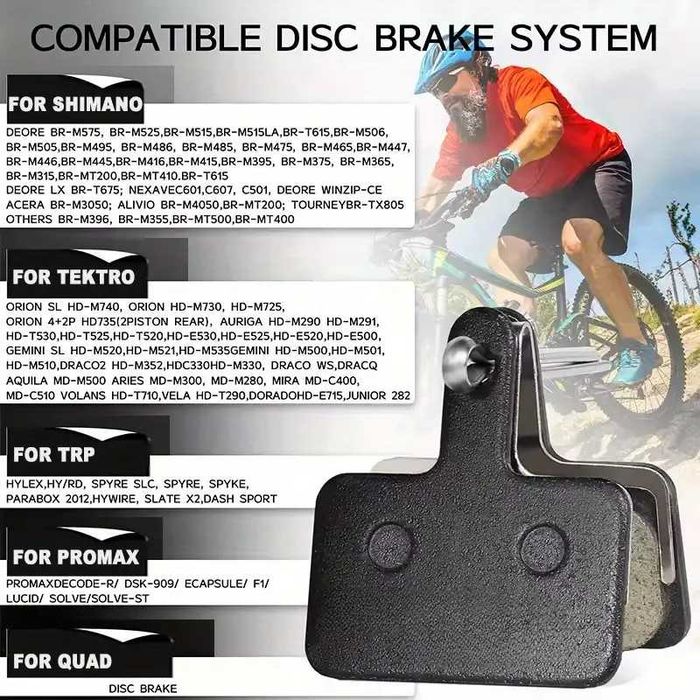 2 perchi Placute de frana NOI pentru bicicleta/trotineta Resin