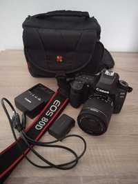 Aparat foto DSLR Canon EOS 80D + Obiectiv EF-S 18-55mm IS STM
