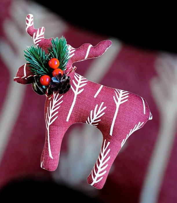 Текстилна коледна украса