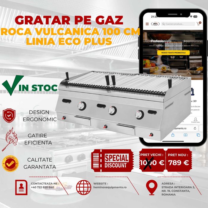 Gratar Cu Roca Vulcanica In Stoc