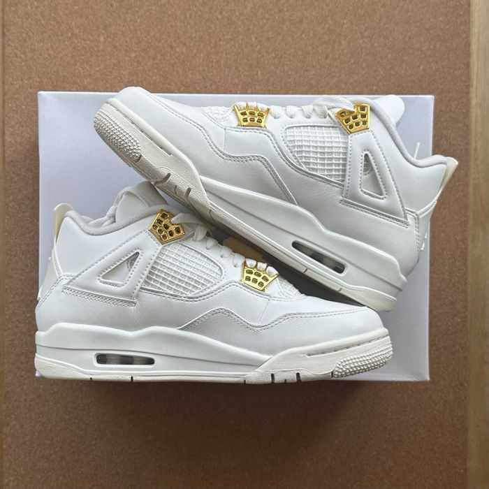 %LIVRAREA 4.99% Air Jordan 4 Metalic Gold Ediție Limtată-Verificare