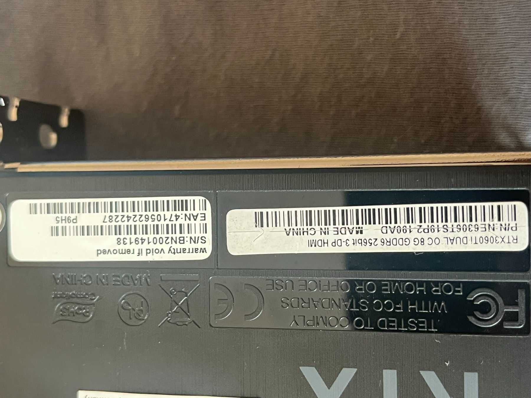 Видео карта GPU Palit GeForce RTX 3060 Dual OC 12GB