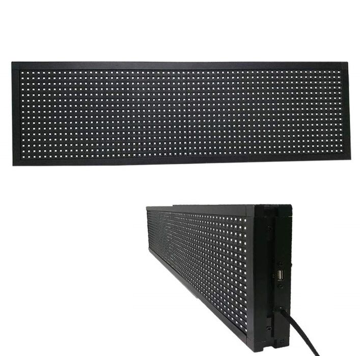 Panou Led de Exterior Programabil/Reclama Luminoasa 200x55 ALB