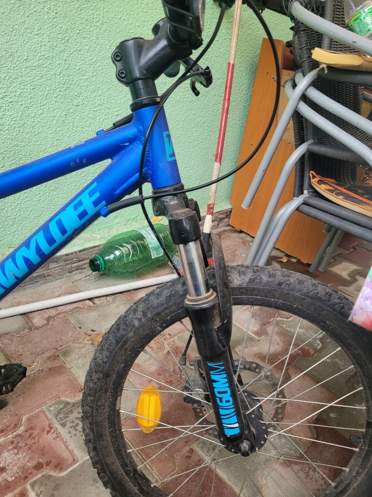 Bicicleta Copii Wyldee Cadru Aluminiu Albastra