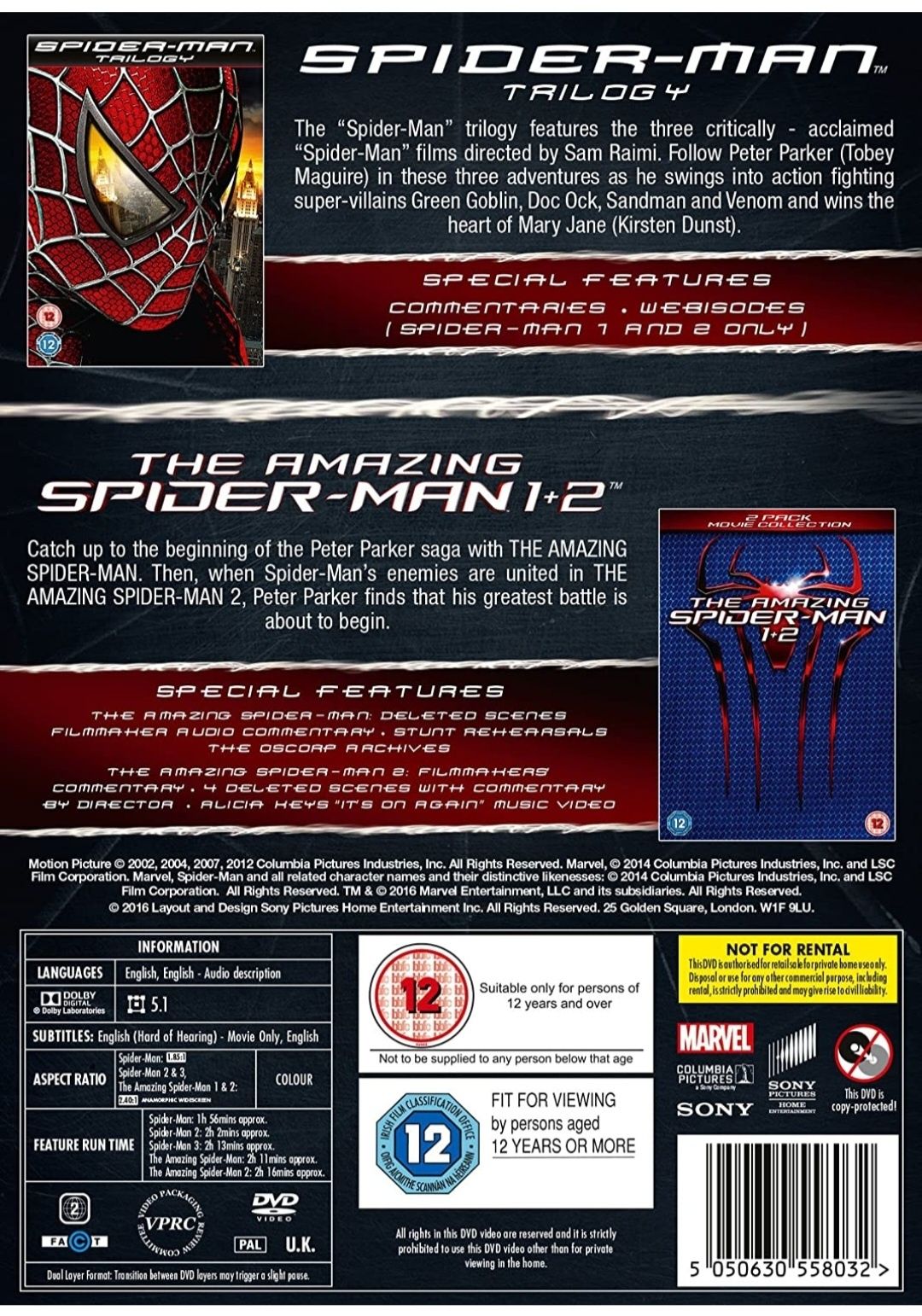 Filme The Spider-Man Complete Five Film Collection [DVD]