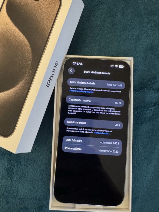 Vand Iphone 15 Pro Max Gri