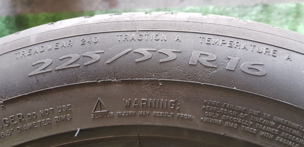 Anvelope 2x225 55 16 michelin dot 12 mm 5.8