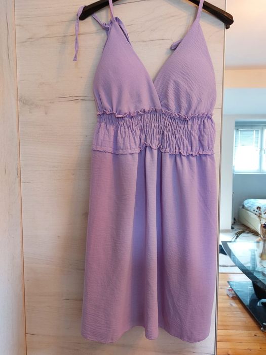 лятна светло лилава рокля