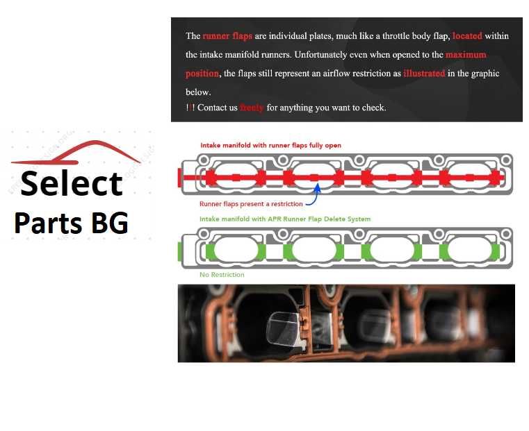 Тапи вихрови клапи Фолксваген VW Audi Skoda Seat EA113 1.8 2.0 TFSI