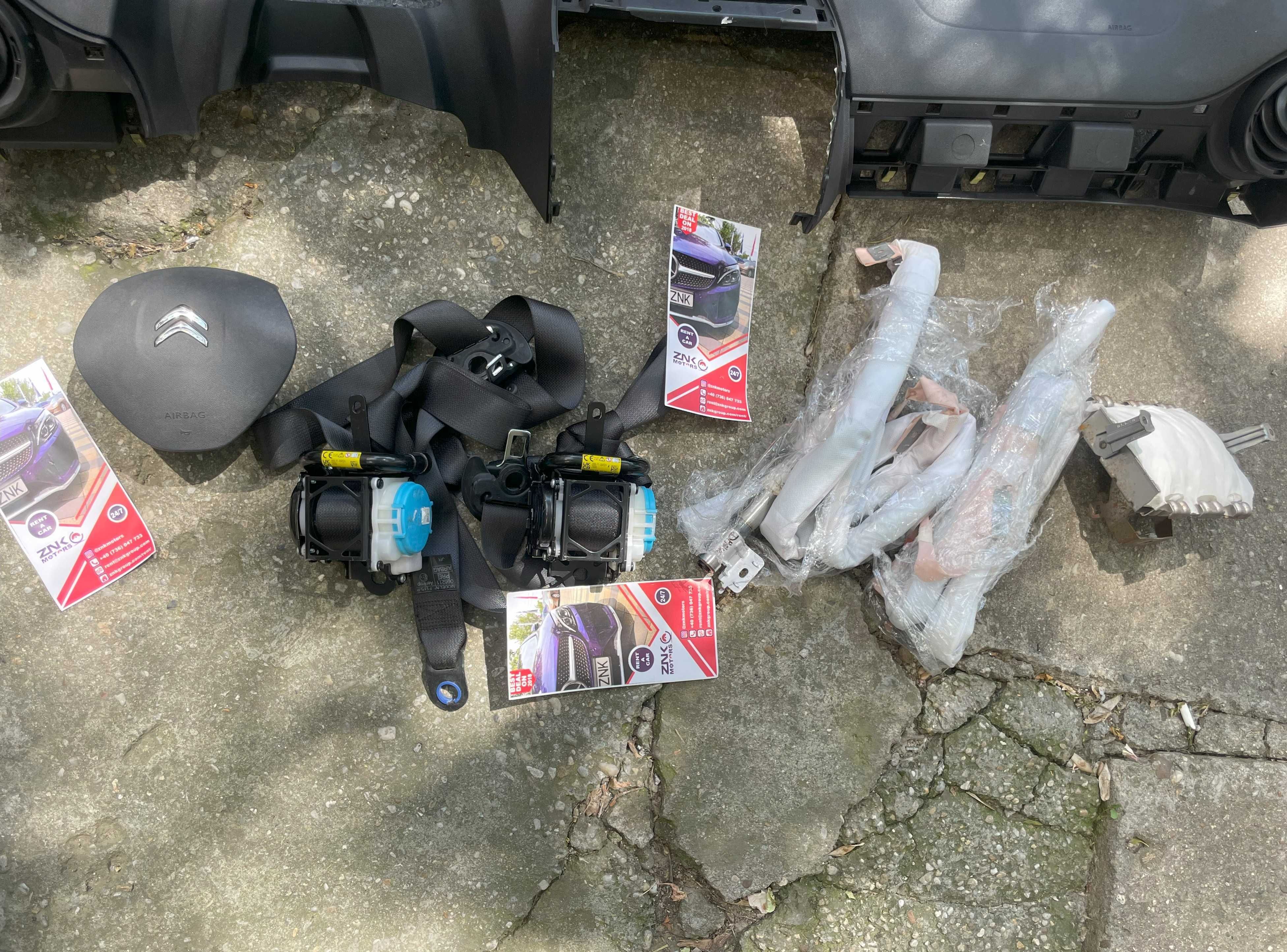 Citroen C1 plansa de bord - kit airbag volan pasager cortine - centuri