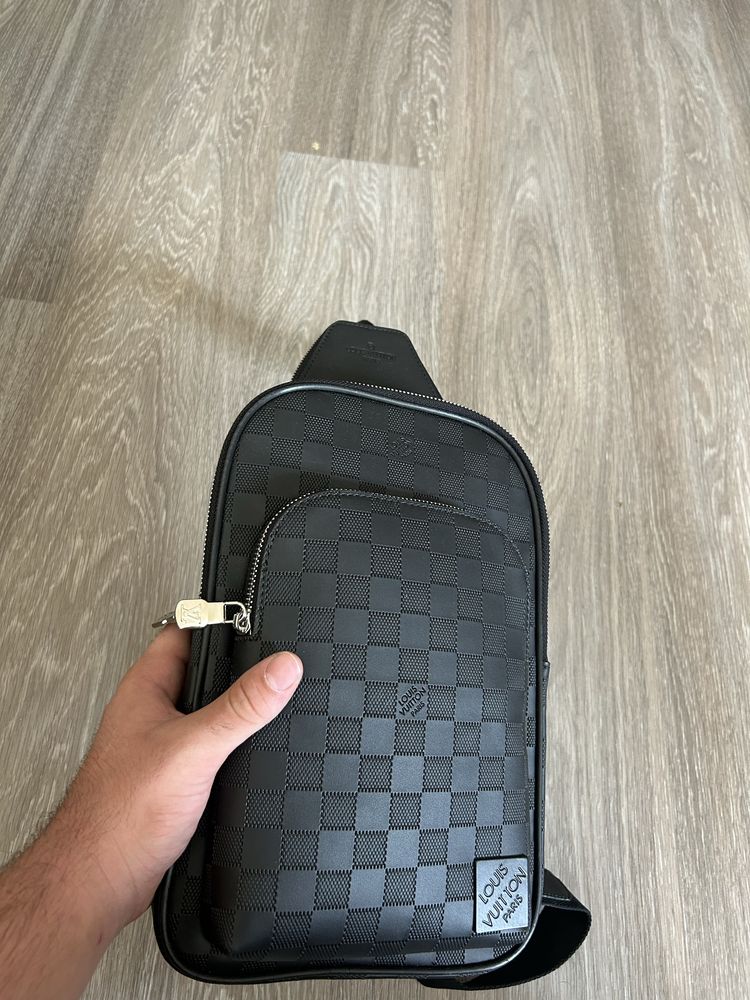 Мьжка чанта тип Louis Vuitton - Damier Graphite Crossbody