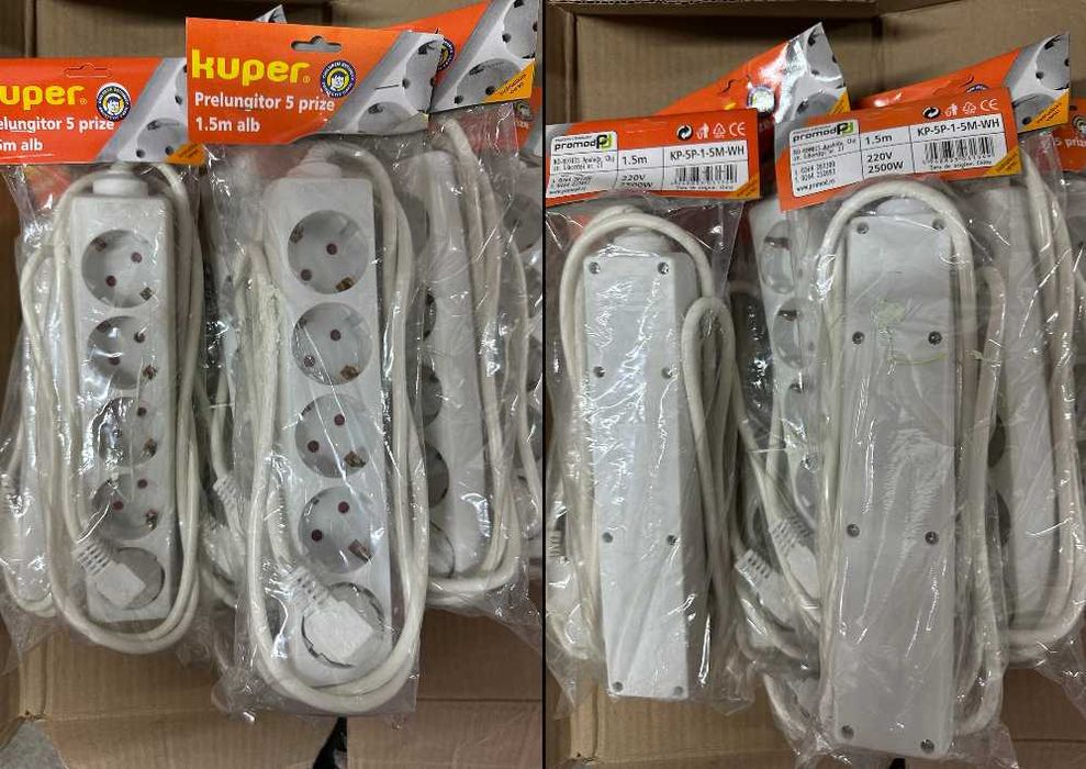 Prelungitoare cu cablu de diverse lungimi – lichidare stoc - pachet