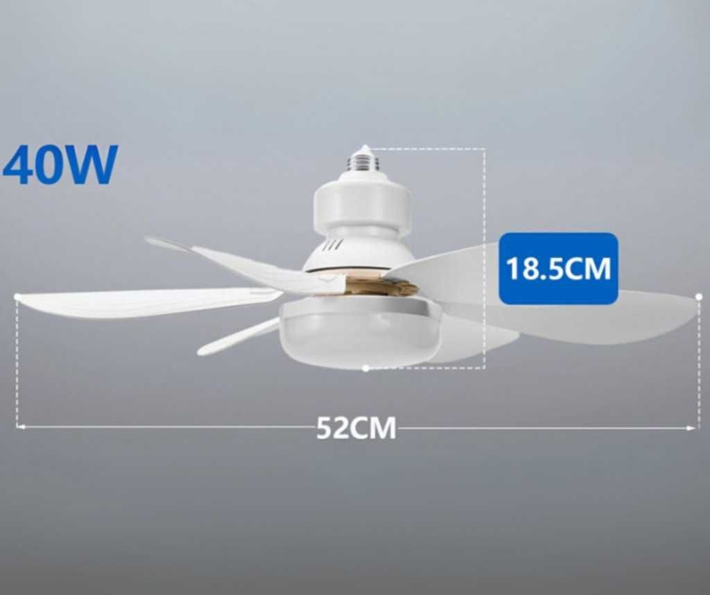 Модерна вентилаторна лампа с форма на цвете, LED, 40W, 1200 лумена