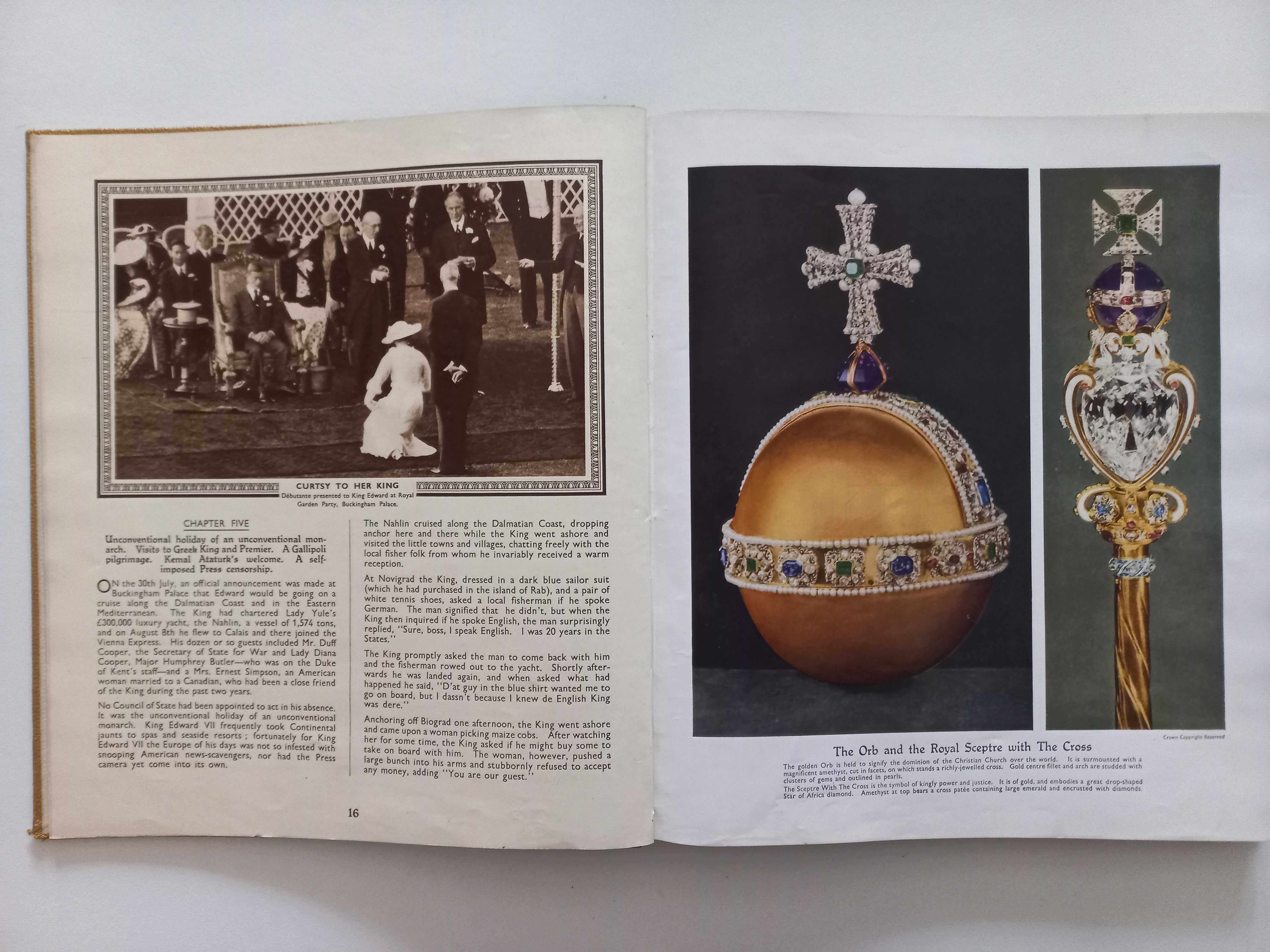 Carte engleza hardcover-Coronation Souvenir Book 1937