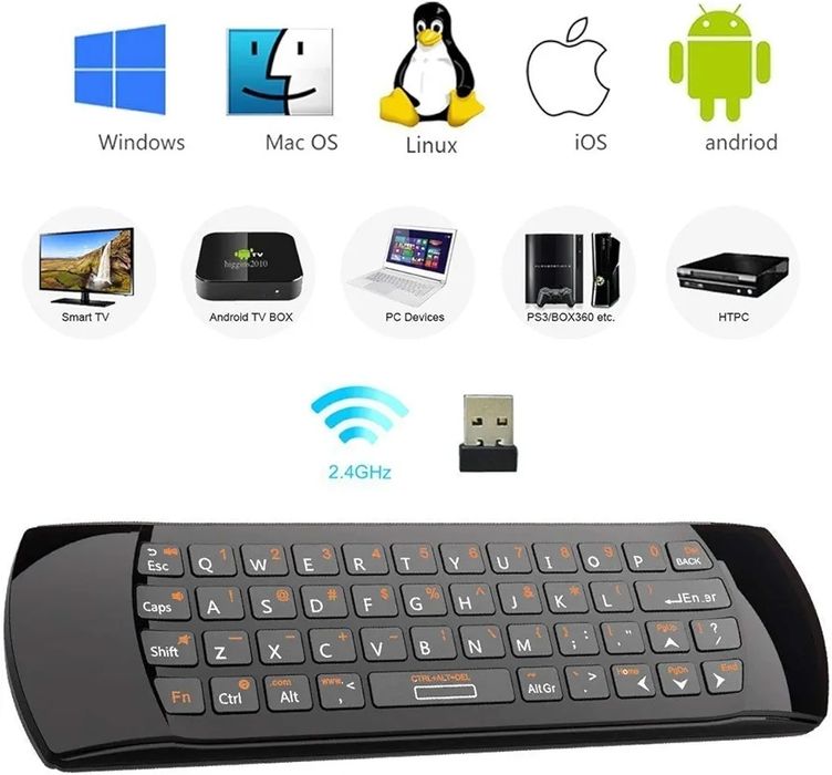 Rii Mini i25 telecomanda cu tastatura cu functio de mouse air magic