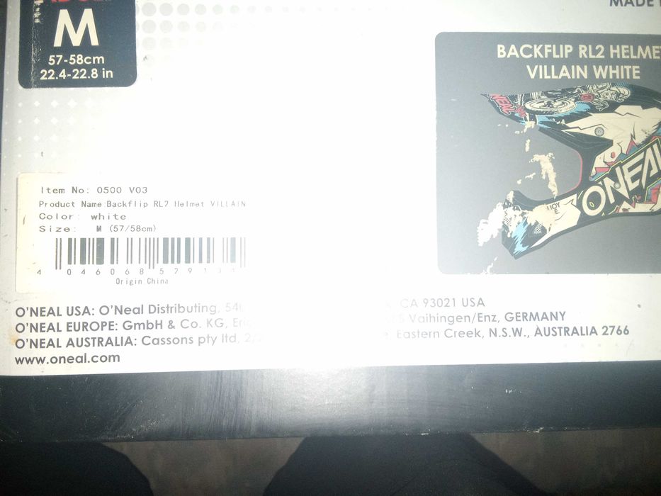 Каска ONEAL Backflip RL2 Villain М