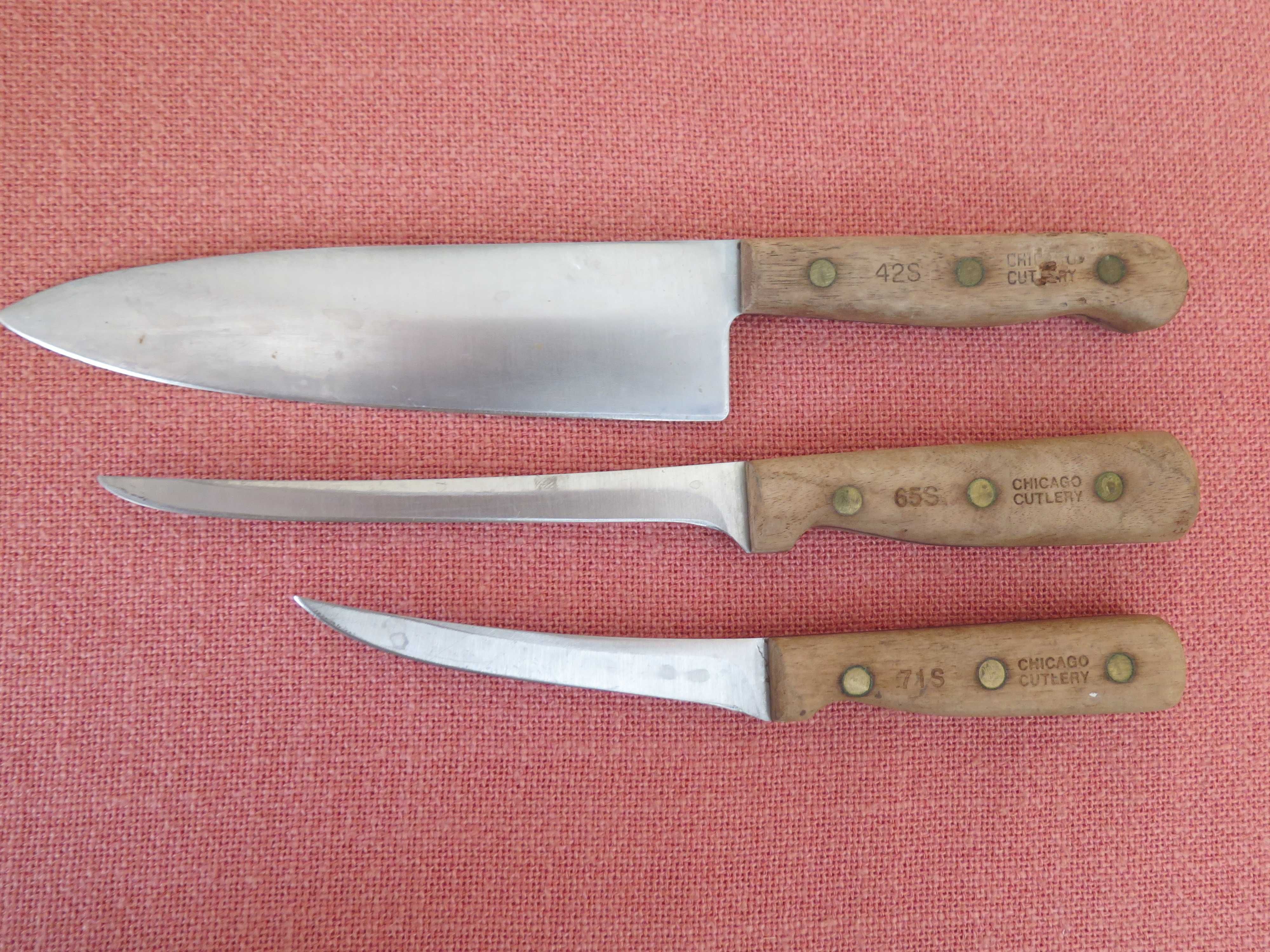 USA,Vintage Chicago Cutlery Knife   , 1980-проф.нож -3бр.