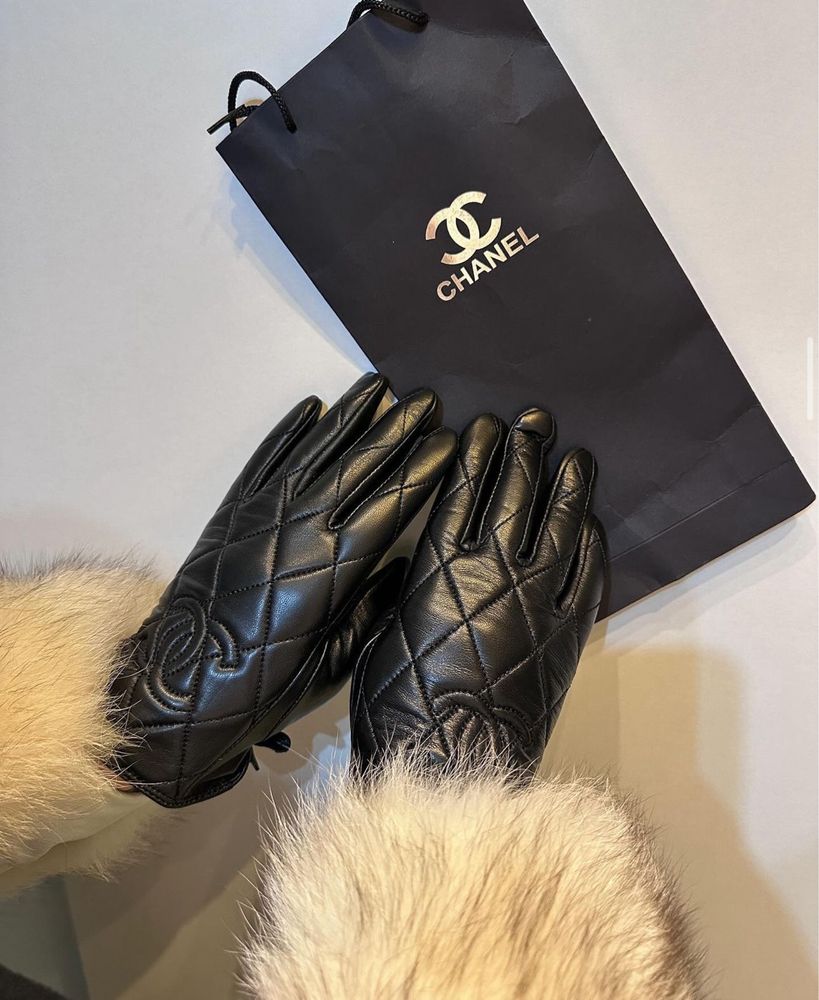 Manusi piele chanel
