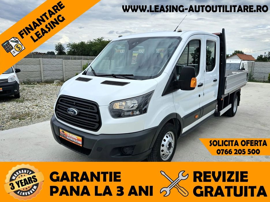 Ford Transit Doka Axa Dubla 7locuri+Bena L=3.20m An 2018/20000km/Leasing/Garantie pana la 3 ani fara limita km