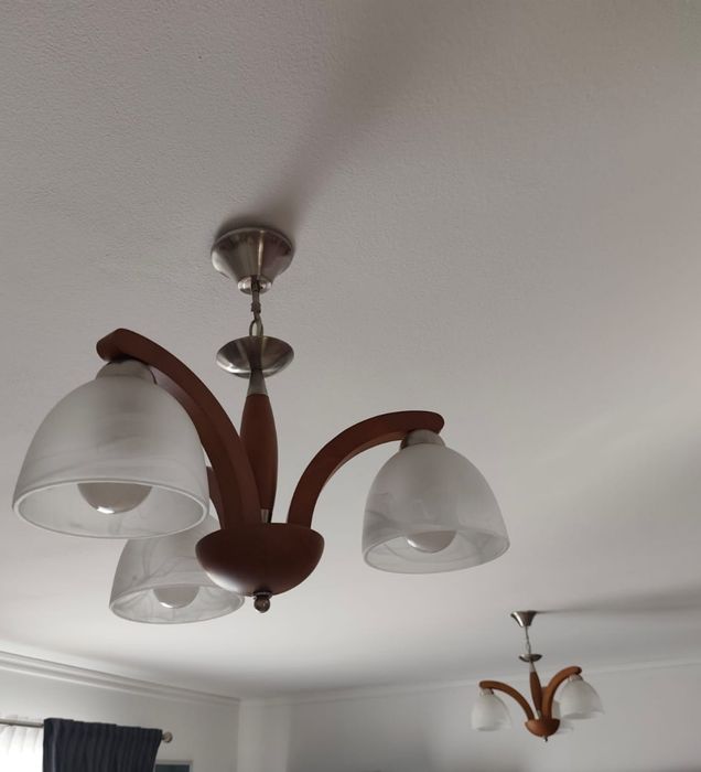 Candelabre + lustră perete