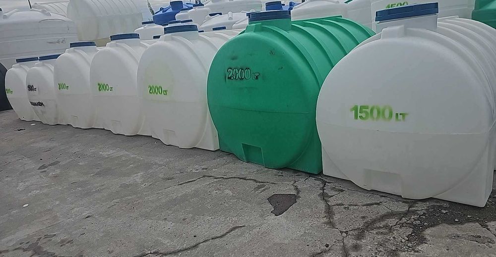 Хоризонтален резервоар за съхранение – 1500 литра, здрав и устойчив