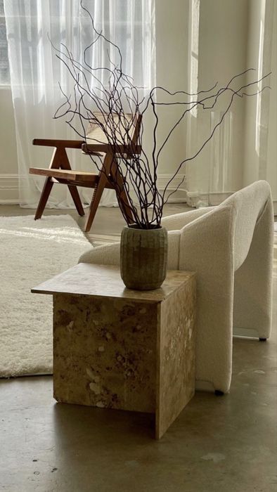 Măsuță marmură naturală