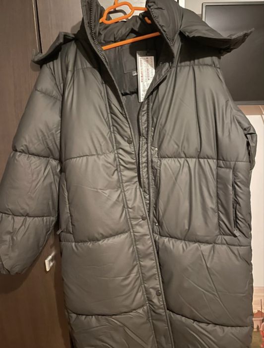 Geacă neagră,lungă