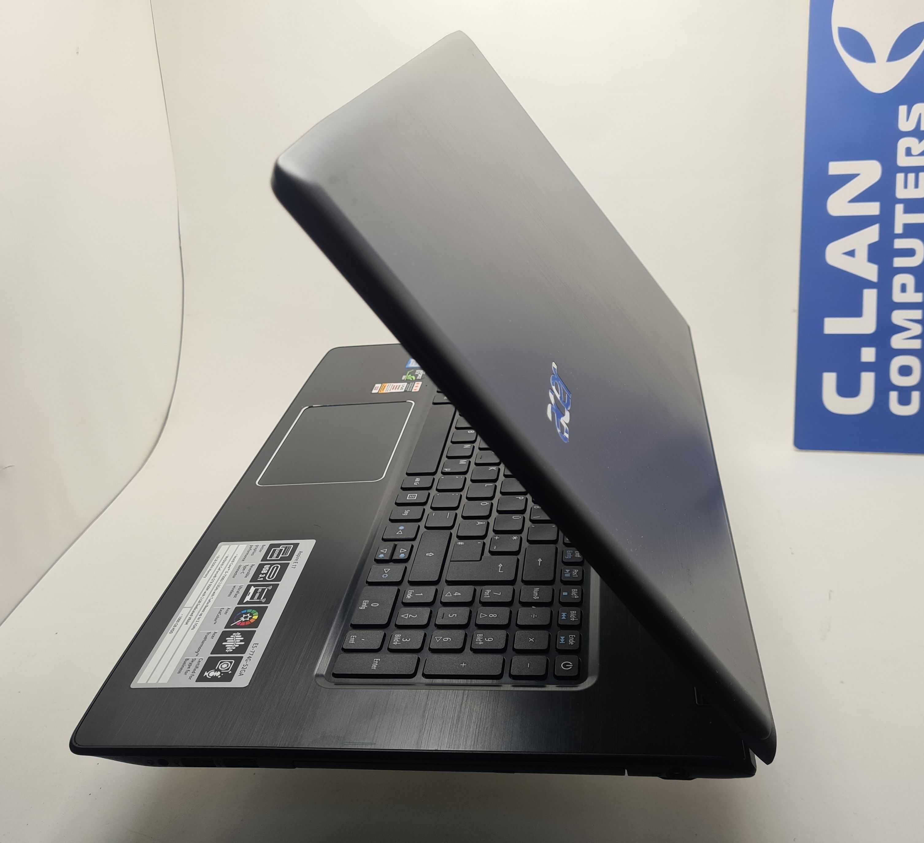 Acer Aspire E17 E5-774G  i5 7200U/8GB/250SSD/1TB HDD/GTX 950-2GB