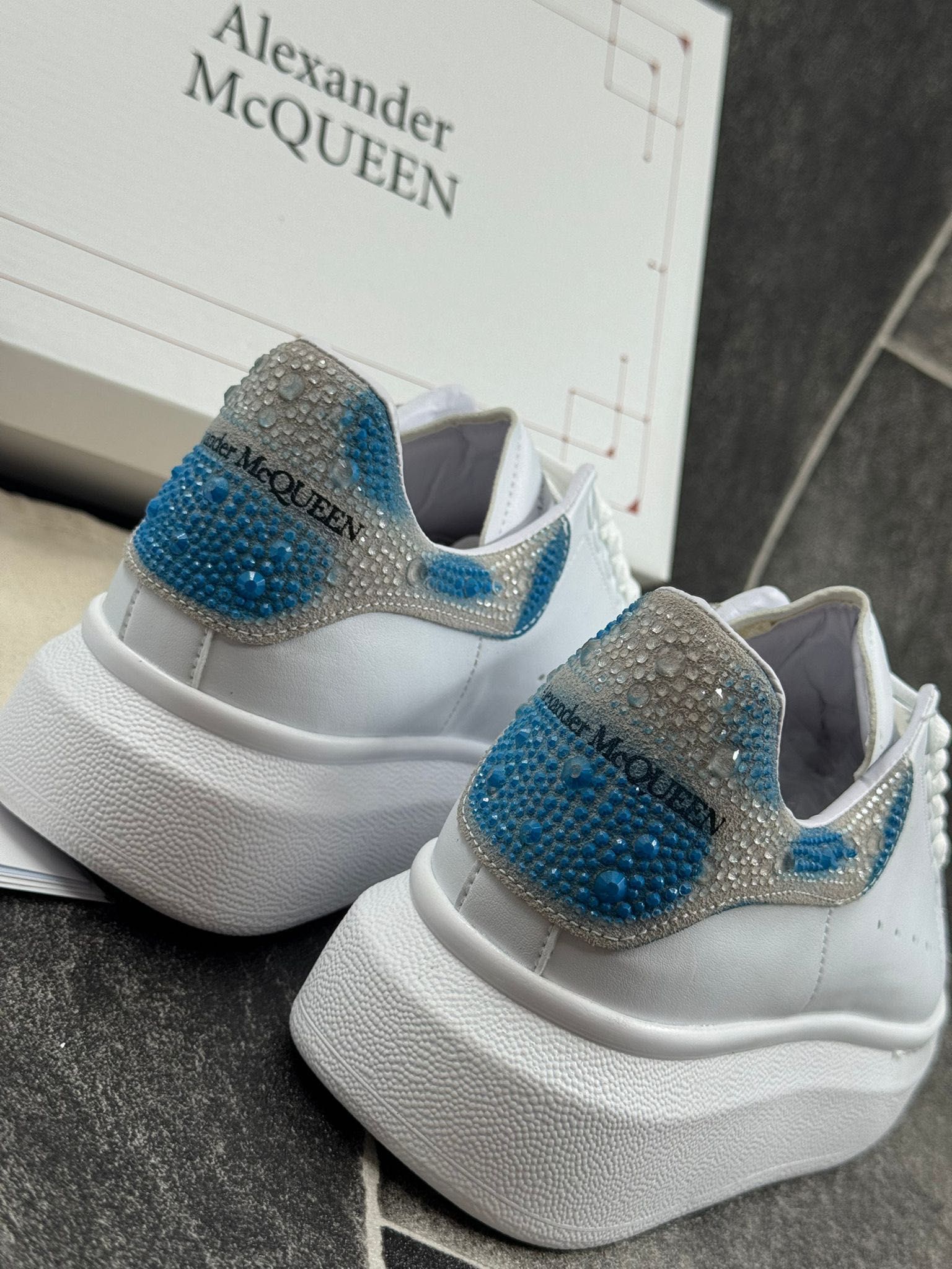 Adidasi Alexander White Glitter Multicolor