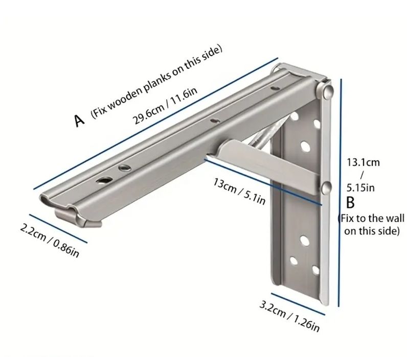 Подвижни стенни държави за плот, рафт, маса