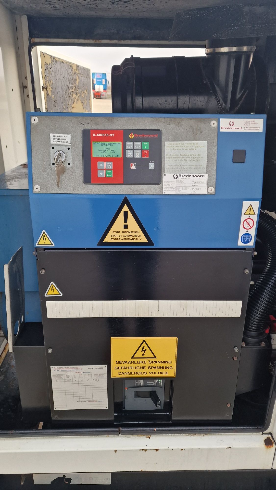 Generator BREDENOORD 200 kVA - 160kw