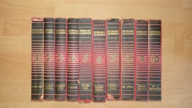 Carte / Carti Jedermanns LEXICON tiparit 1929/1930/1931 - 10 volume