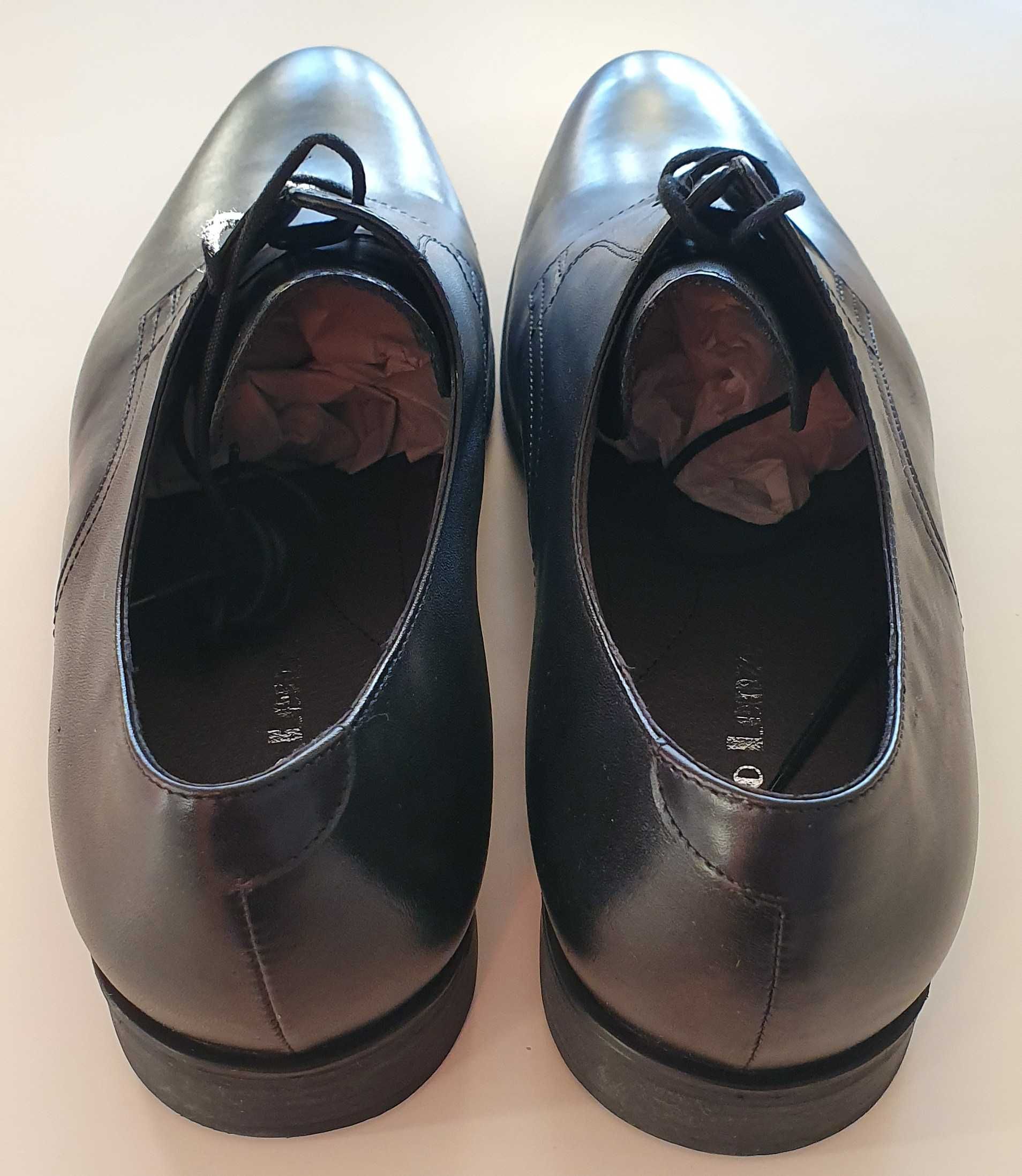 Pantofi Barbati 41 Pantofi Negru Piele Eleganti Sireturi Fabio Lenzi