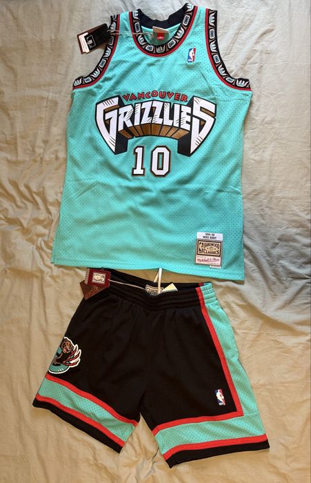 Mike Bibby #10 Vancouver Grizzlies 1998-99 Swingman NBA Jersey Teal/