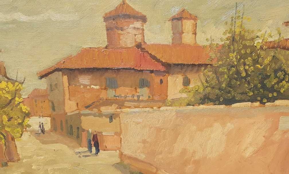 Tablou vechi - Balcic - semnat Scortesco