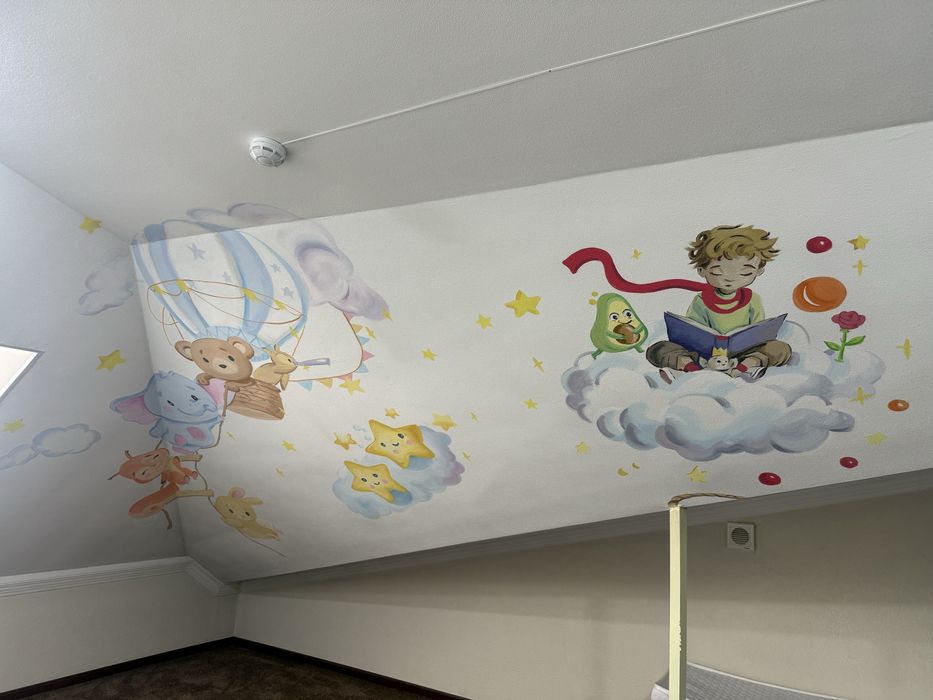 Роспись стен, рассом, художник,  рельеф, барельеф.