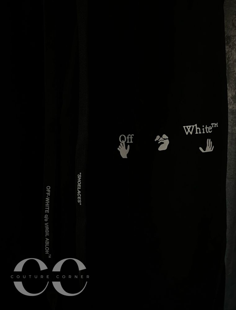 Pantaloni OFF-White • Calitate TOP • Caravaggio Diag Cuffed • Cod QR