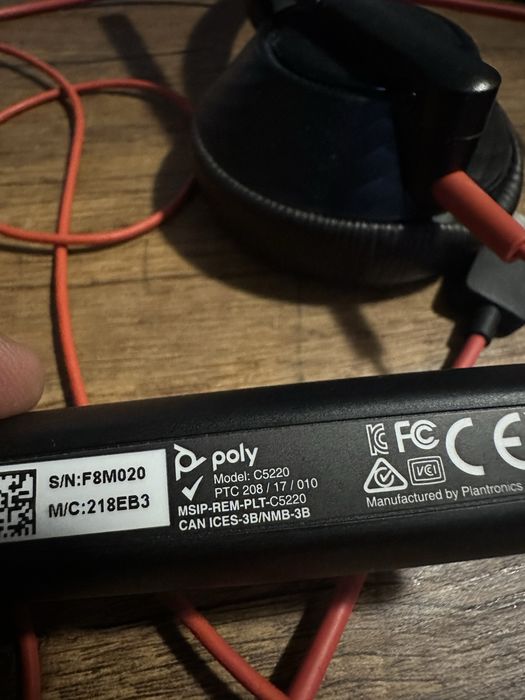 Casti callcenter/meetinga Poly C5220
