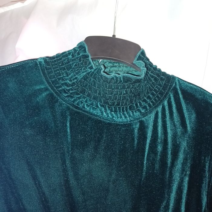 Rochie catifea, verde smarald