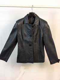 Jacheta neagra de piele / DAMA / marime 44